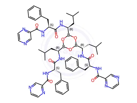 Chemical structure of Bortezomib ((1R,2S)-Bortezomib)