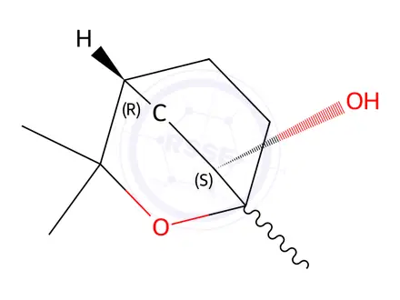 Chemical structure of 2-alpha-Hydroxy-1,8-cineole