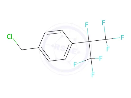 Chemical structure of 1-Chloromethyl-4-(1,2,2,2-tetrafluoro-1-trifluoromethyl-ethyl)-benzene