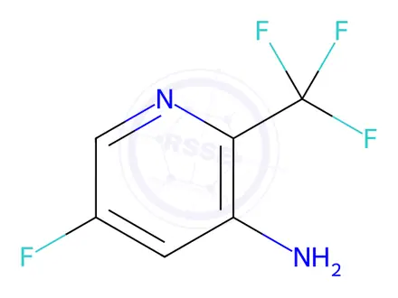 Chemical structure of 5-Fluoro-2-(trifluoromethyl)pyridin-3-amine