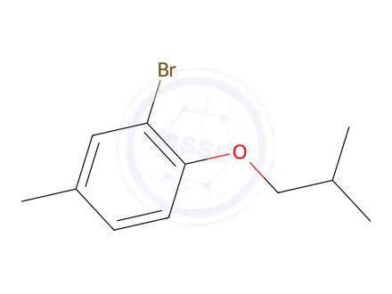 Chemical structure of 2-Bromo-1-isobutoxy-4-methylbenzene