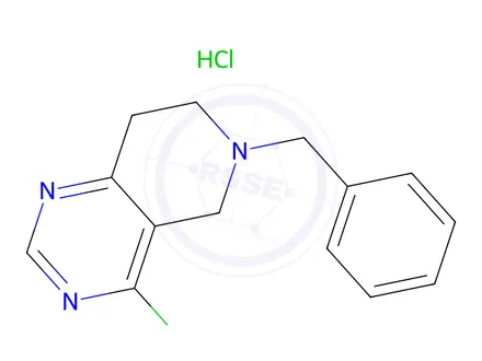 Chemical structure of 6-Benzyl-4-chloro-5H,6H,7H,8H-pyrido[4,3-d]pyrimidine hydrochloride