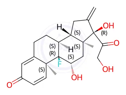 Chemical structure of Fluprednidene Acetate Impurity 4 (Fluprednidene)