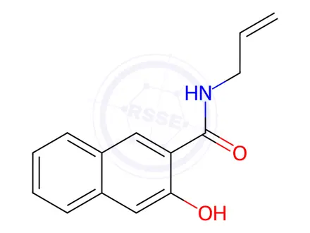 Chemical structure of n-Allyl-3-hydroxy-2-naphthamide