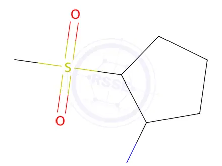 Chemical structure of 2-methanesulfonyl-N-methylcyclopentan-1-amine