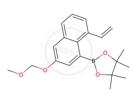 Chemical structure of 2-(3-(Methoxymethoxy)-8-vinylnaphthalen-1-yl)-4,4,5,5-tetramethyl-1,3,2-dioxaborolane
