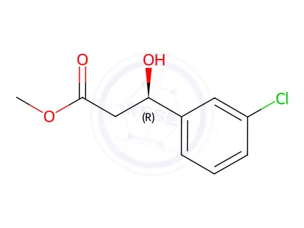 Chemical structure of Methyl (R)-3-(3-chlorophenyl)-3-hydroxypropanoate
