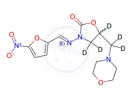Chemical structure of Furaltadone-[D5]