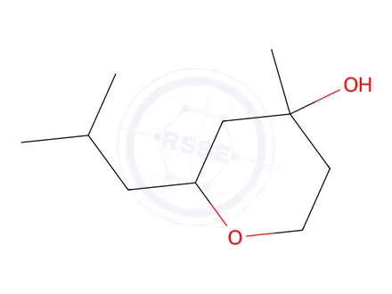 Chemical structure of 2-Isobutyl-4-methyltetrahydro-2H-pyran-4-ol