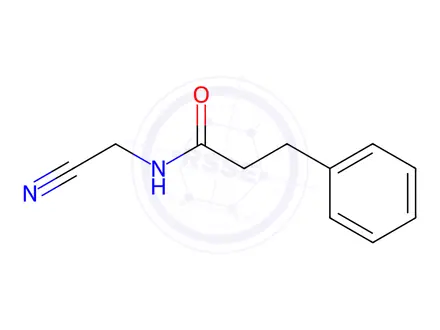 Chemical structure of n-(Cyanomethyl)-3-phenylpropanamide