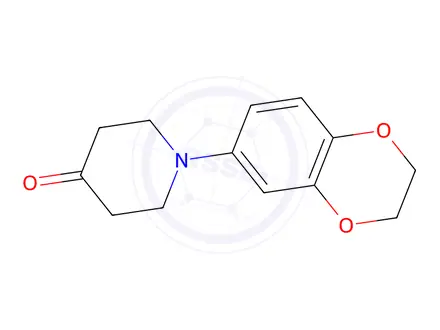 Chemical structure of 1-(2,3-Dihydrobenzo[b][1,4]dioxin-6-yl)-4-piperidone