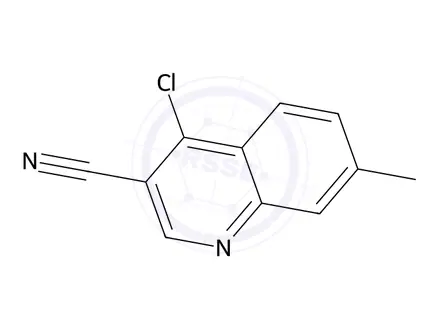 Chemical structure of 4-Chloro-7-methylquinoline-3-carbonitrile