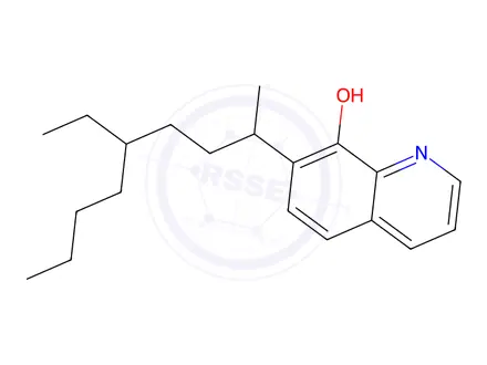 Chemical structure of 7-(4-Ethyl-1-methyloctyl)quinolin-8-ol