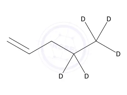 Chemical structure of 1-Pentene-4,4,5,5,5-d5