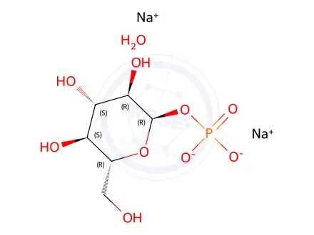 Chemical structure of ALPHA-D-GLUCOSE-1-PHOSPHATE DISODIUM