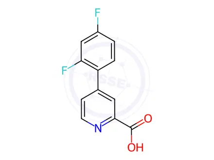 Chemical structure of 4-(2,4-Difluorophenyl)picolinic acid