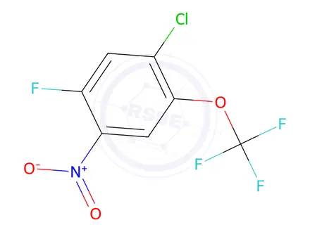 Chemical structure of 1-Chloro-5-fluoro-4-nitro-2-(trifluoromethoxy)benzene