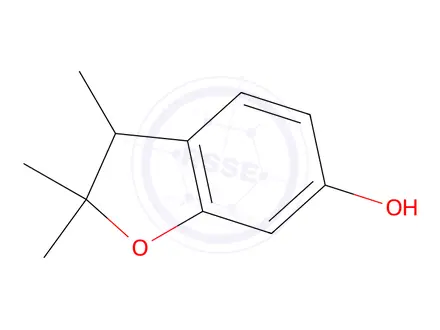 Chemical structure of 2,2,3-Trimethyl-2,3-dihydrobenzofuran-6-ol