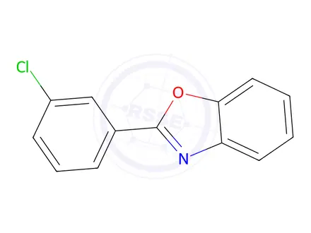 Chemical structure of 2-(3-chlorophenyl)-1,3-benzoxazole