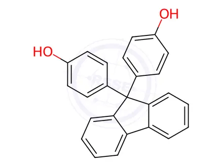 Chemical structure of 9,9-Bis (4-hydroxyphenyl) fluorene