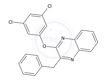 Chemical structure of 2-Benzyl-3-(3,5-dichlorophenoxy)quinoxaline