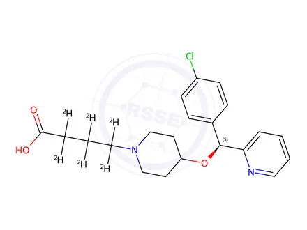Chemical structure of Bepotastine-d6 Besylate