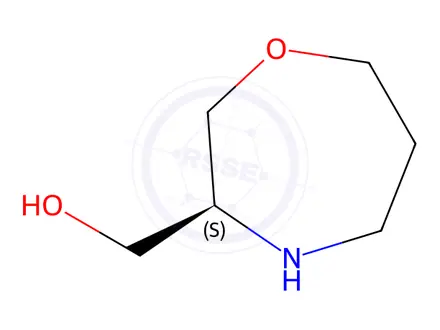 Chemical structure of 1,4-Oxazepine-3-methanol, hexahydro-, (3S)-