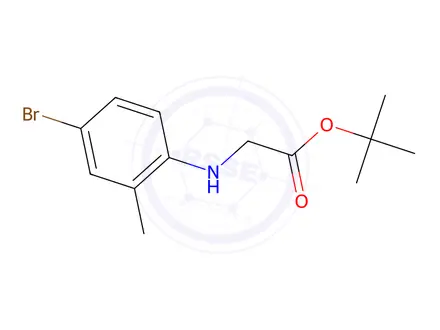 Chemical structure of Tert-butyl (4-bromo-2-methylphenyl)glycinate