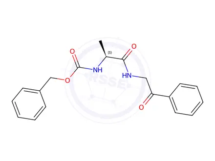 Chemical structure of (S)-Benzyl (1-Oxo-1-((2-oxo-2-phenylethyl)amino)propan-2-yl)carbamate