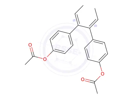 Chemical structure of Z,Z-Dienestrol Diacetate
