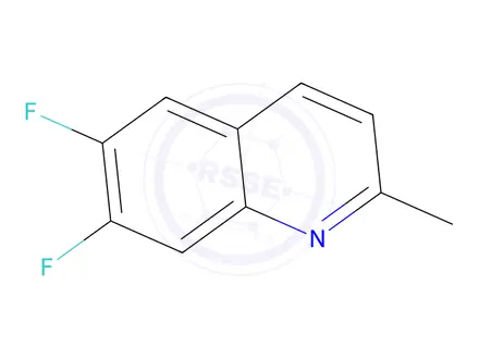 Chemical structure of 6,7-DIFLUORO-2-METHYLQUINOLINE