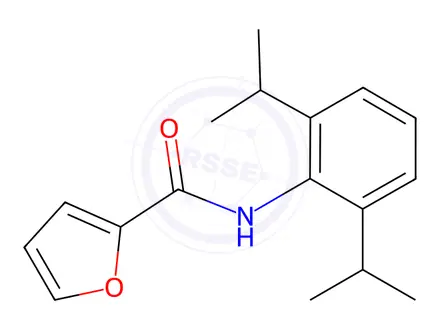 Chemical structure of N-(2,6-Diisopropylphenyl)furan-2-carboxamide