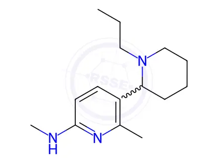 Chemical structure of N,6-dimethyl-5-(1-propylpiperidin-2-yl)pyridin-2-amine
