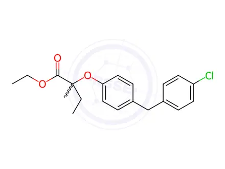 Chemical structure of Beclobrate