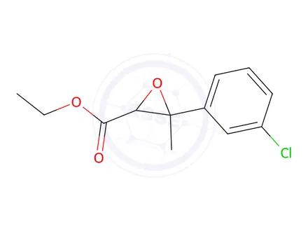 Chemical structure of Ethyl 3-(3-chlorophenyl)-3-methyloxirane-2-carboxylate
