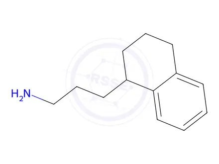 Chemical structure of 3-(1,2,3,4-Tetrahydronaphthalen-1-yl)propan-1-amine