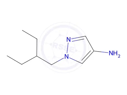 Chemical structure of 1-(2-Ethylbutyl)-1h-pyrazol-4-amine