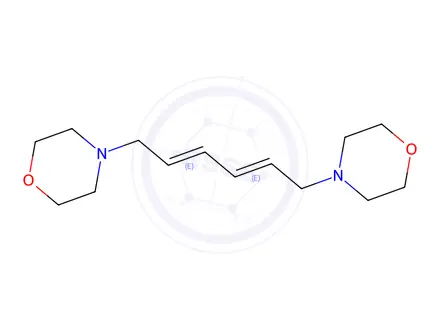 Chemical structure of 1,6-Dimorpholinohexa-2,4-diene