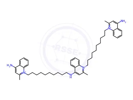Chemical structure of Dequalinium EP Impurity C (Chloride)