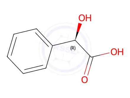 Chemical structure of Benzeneacetic acid, α-hydroxy-, (αR)-, compd. with (1R,2S)-2-phenylcyclopropanamine (1:1)