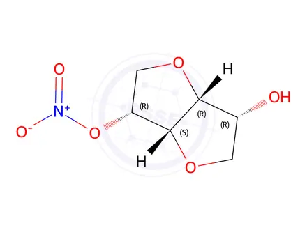 Chemical structure of isoidide mononitrate