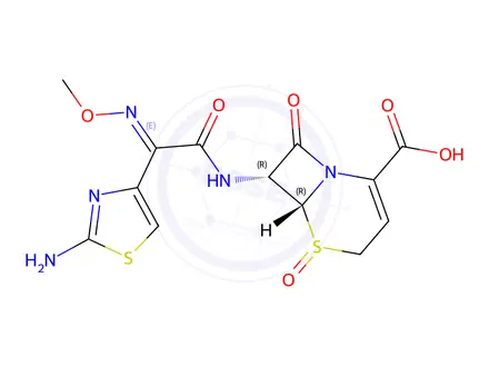 Chemical structure of (E)-Ceftizoxime Impurity 37