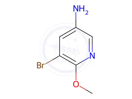 Chemical structure of 5-Amino-3-bromo-2-methoxypyridine