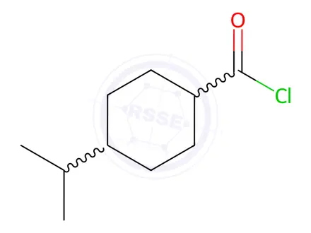 Chemical structure of trans-4-Isopropylcyclohexylcarbonyl Chloride