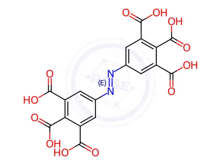 Chemical structure of 5,5'-(Diazene-1,2-diyl)bis(benzene-1,2,3-tricarboxylic acid)