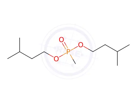 Chemical structure of Phosphonic acid, methyl-, bis(3-methylbutyl) ester