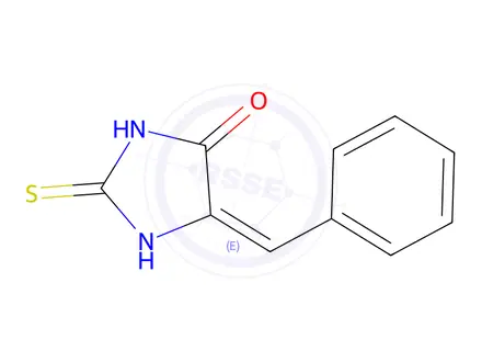 Chemical structure of (E)-5-Benzylidene-2-thioxoimidazolidin-4-one