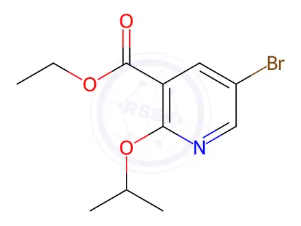 Chemical structure of Ethyl 5-bromo-2-(propan-2-yloxy)pyridine-3-carboxylate