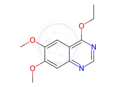 Chemical structure of 4-ethoxy-6,7-dimethoxyquinazoline