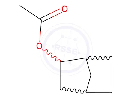 Chemical structure of bicyclo[2.2.1]hept-2-yl acetate
